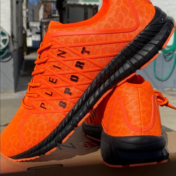 Philipp plein runner matrix orange sneaker